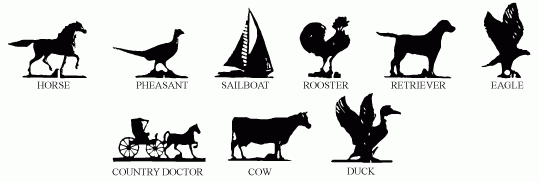 24" Weathervanes